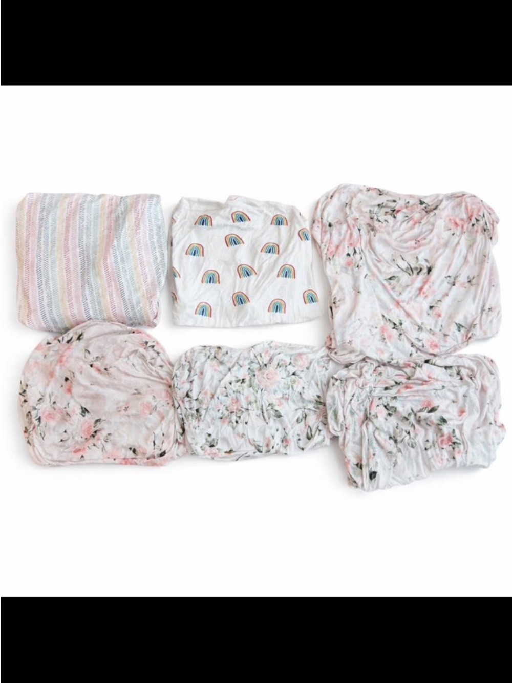 Mixed Lot Kyte Baby and Posh Peanut Changing Table Covers/Crib Sheets